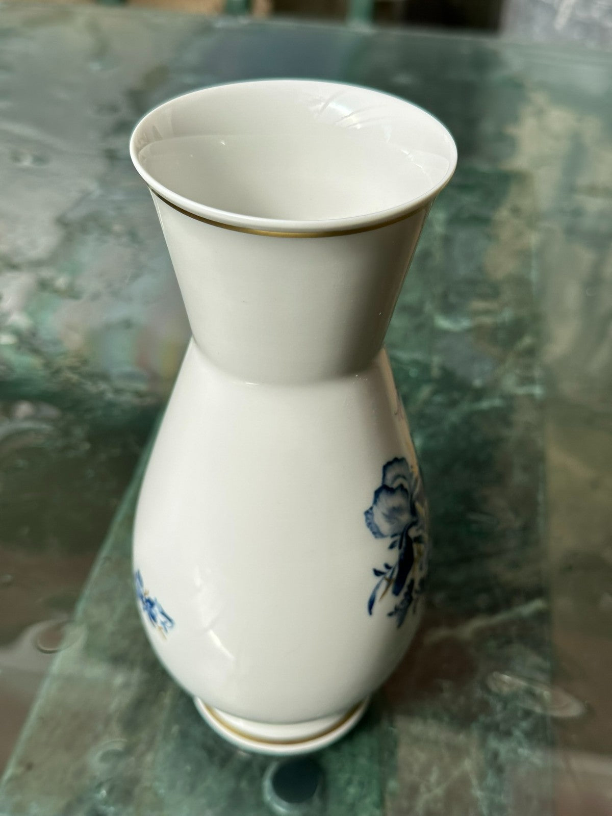 Meissen Porzellan Vase handbemalt Erste Wahl Blumen