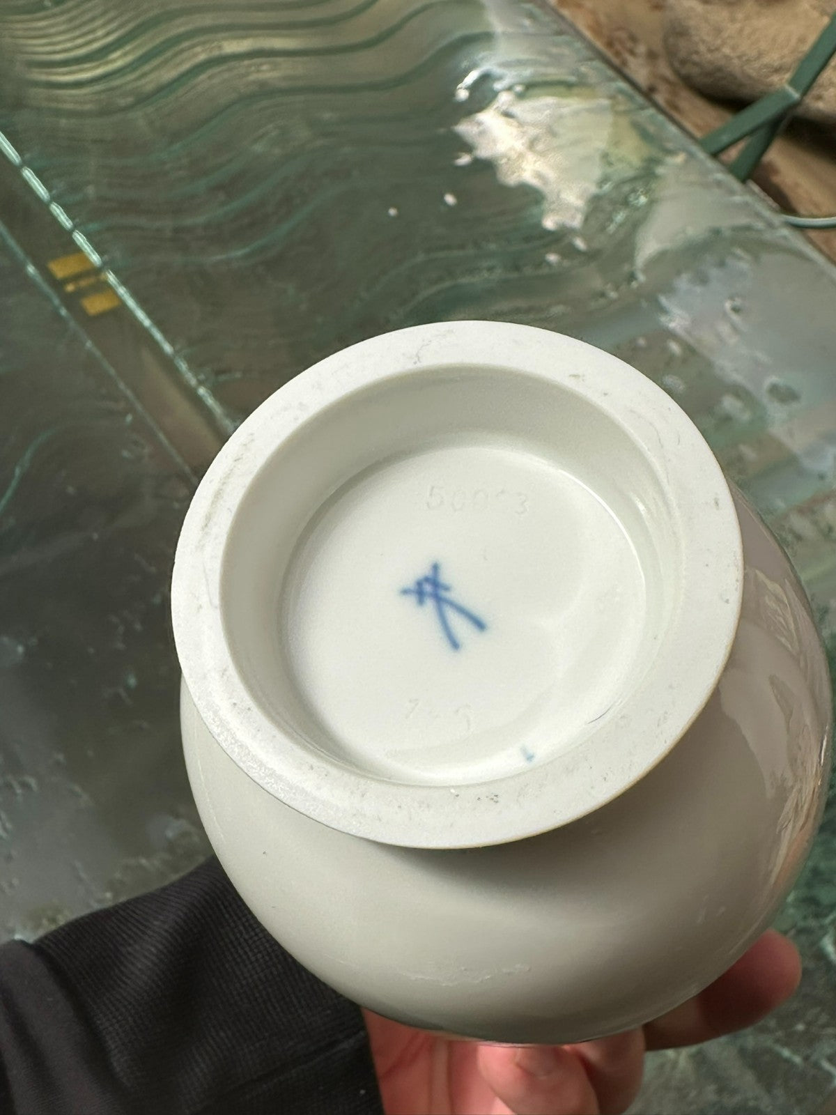Meissen Porzellan Vase handbemalt Erste Wahl Blumen