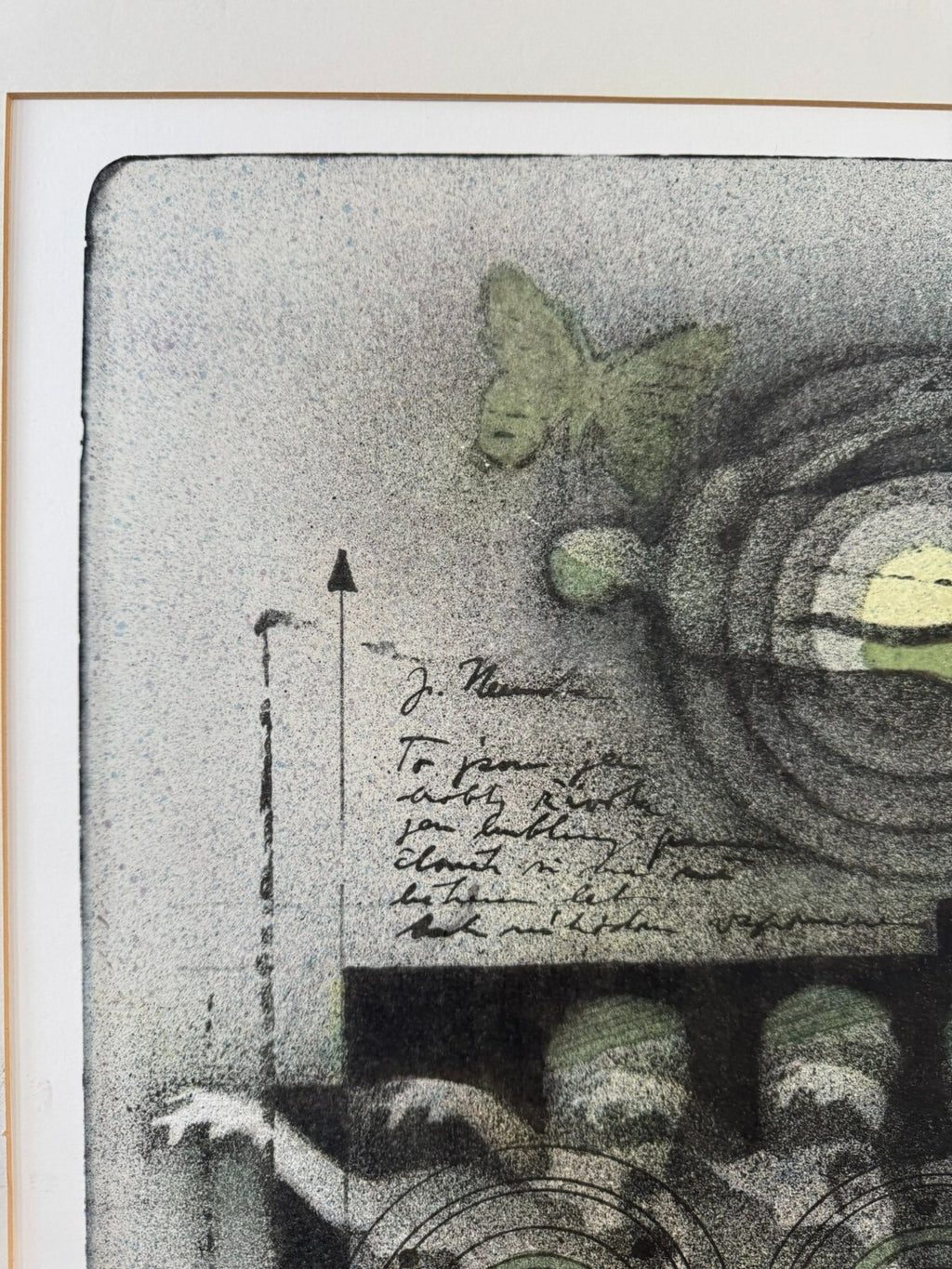 Karel Vysusil (1926-2014)SIGNIERTE Lithografie in Passepartout gerahmt