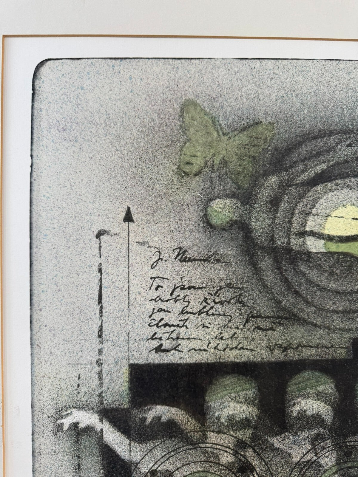 Karel Vysusil (1926-2014)SIGNIERTE Lithografie in Passepartout gerahmt