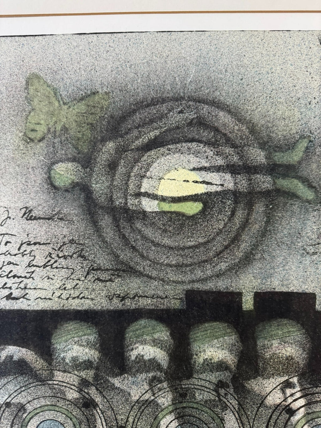 Karel Vysusil (1926-2014)SIGNIERTE Lithografie in Passepartout gerahmt