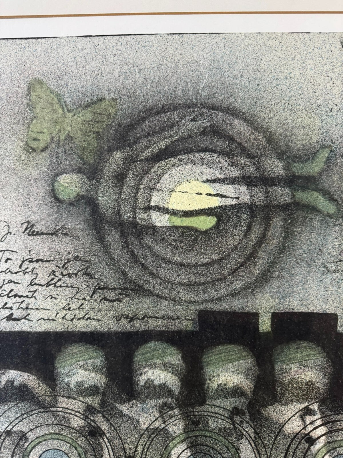 Karel Vysusil (1926-2014)SIGNIERTE Lithografie in Passepartout gerahmt
