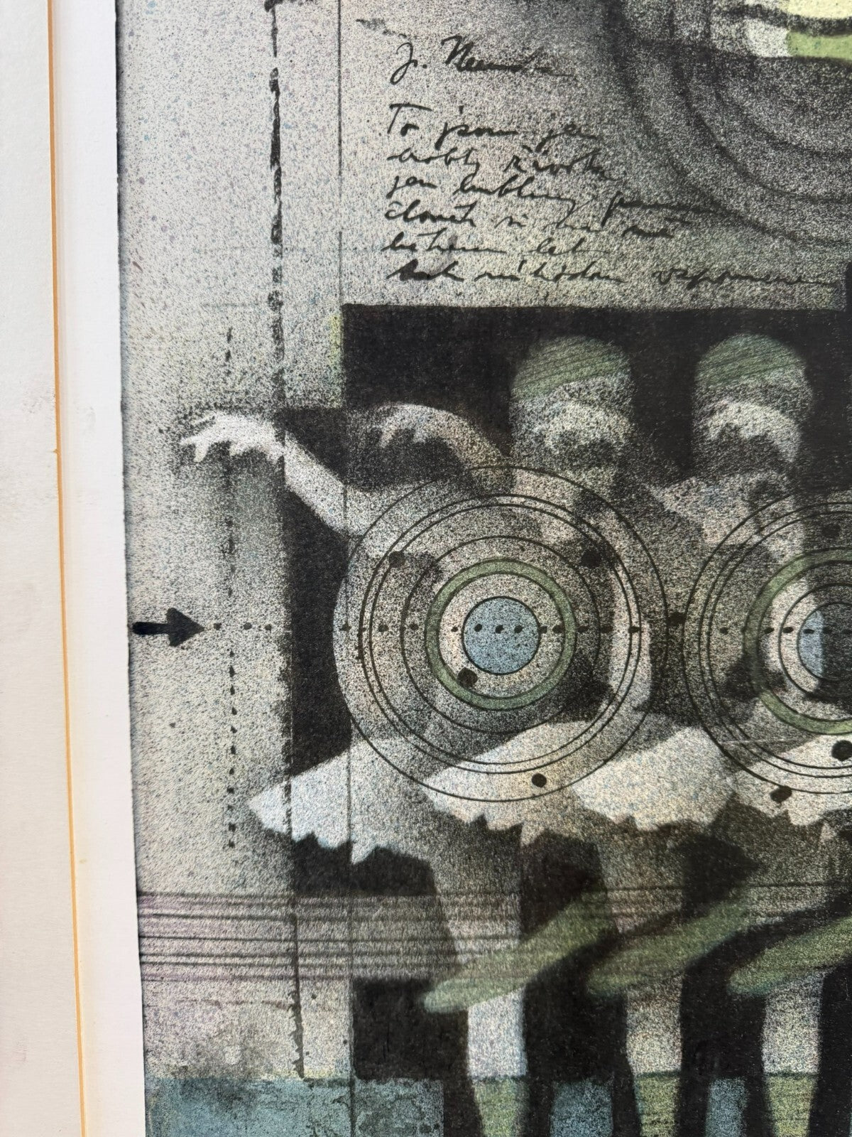 Karel Vysusil (1926-2014)SIGNIERTE Lithografie in Passepartout gerahmt