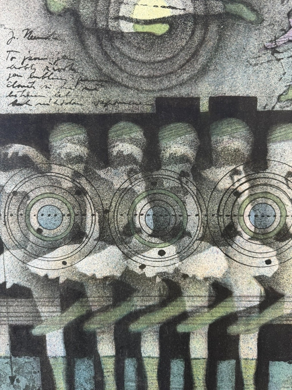 Karel Vysusil (1926-2014)SIGNIERTE Lithografie in Passepartout gerahmt