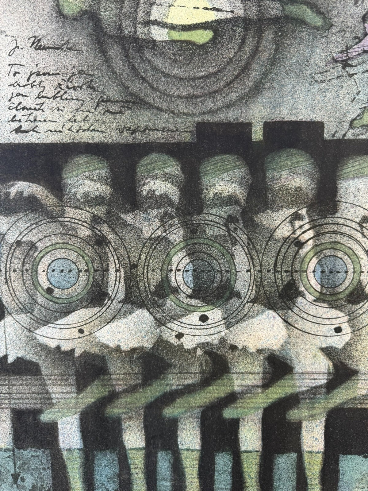 Karel Vysusil (1926-2014)SIGNIERTE Lithografie in Passepartout gerahmt