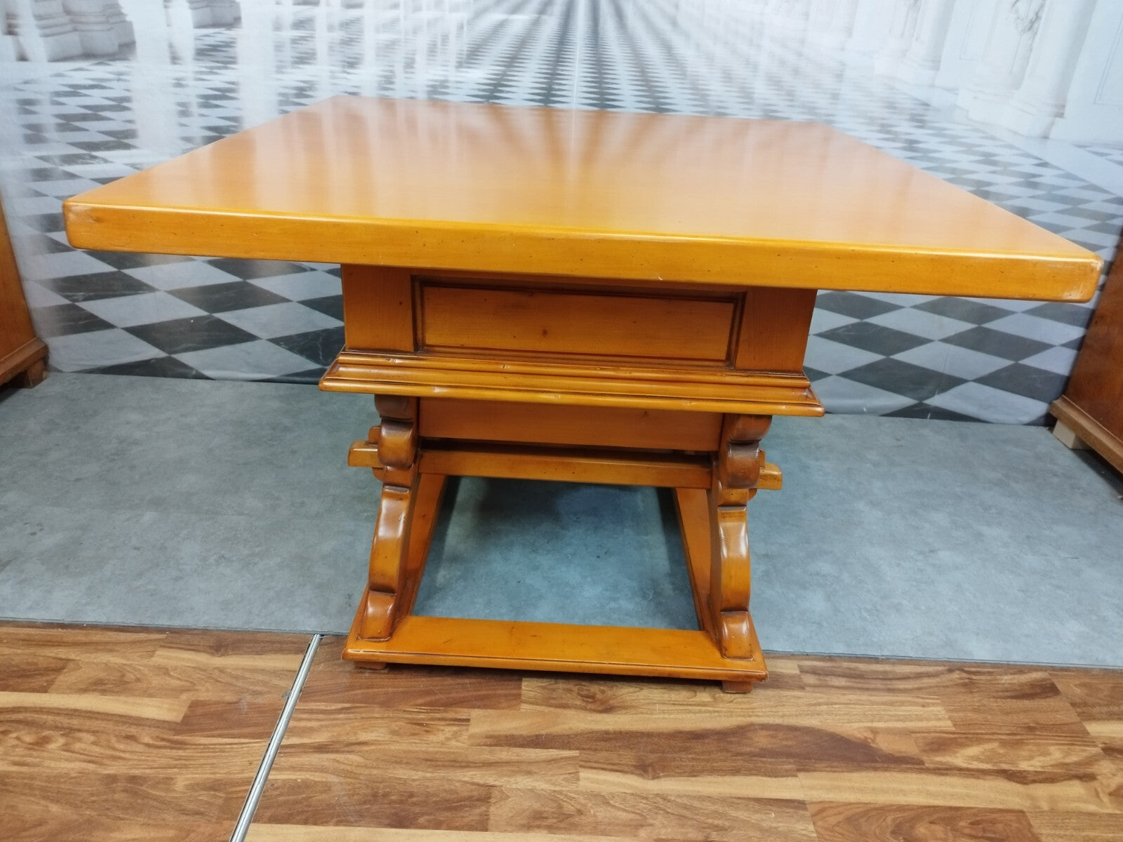 Alter Barocktisch Tisch in Barock Stil 20 tes Jhdt Holz massiv Landhaus Esstisch