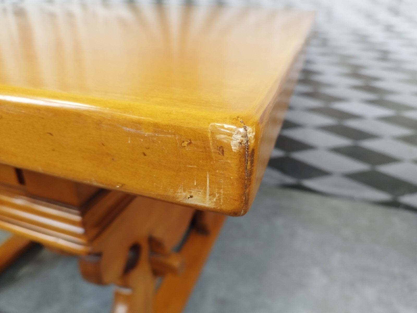 Alter Barocktisch Tisch in Barock Stil 20 tes Jhdt Holz massiv Landhaus Esstisch
