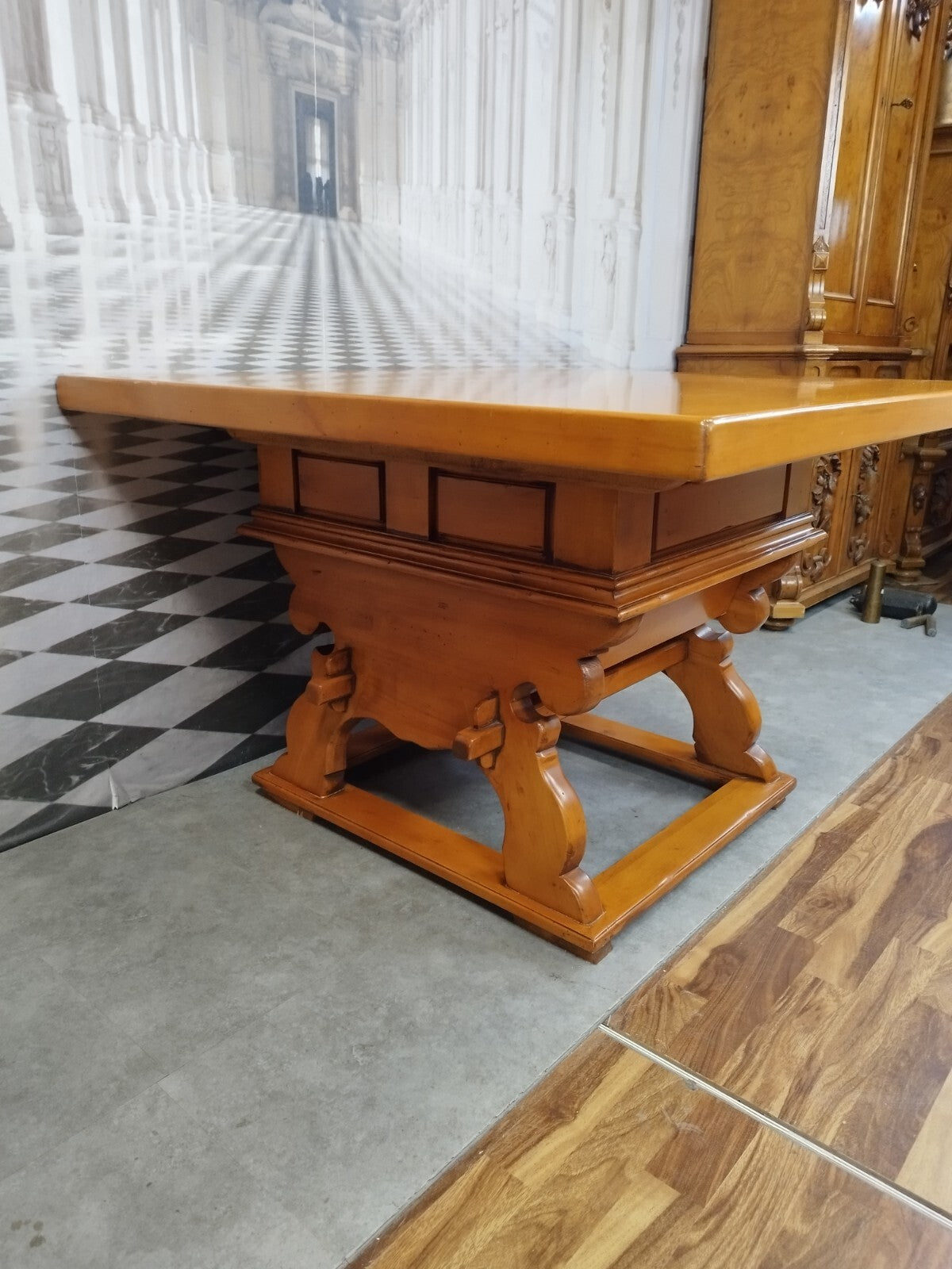 Alter Barocktisch Tisch in Barock Stil 20 tes Jhdt Holz massiv Landhaus Esstisch