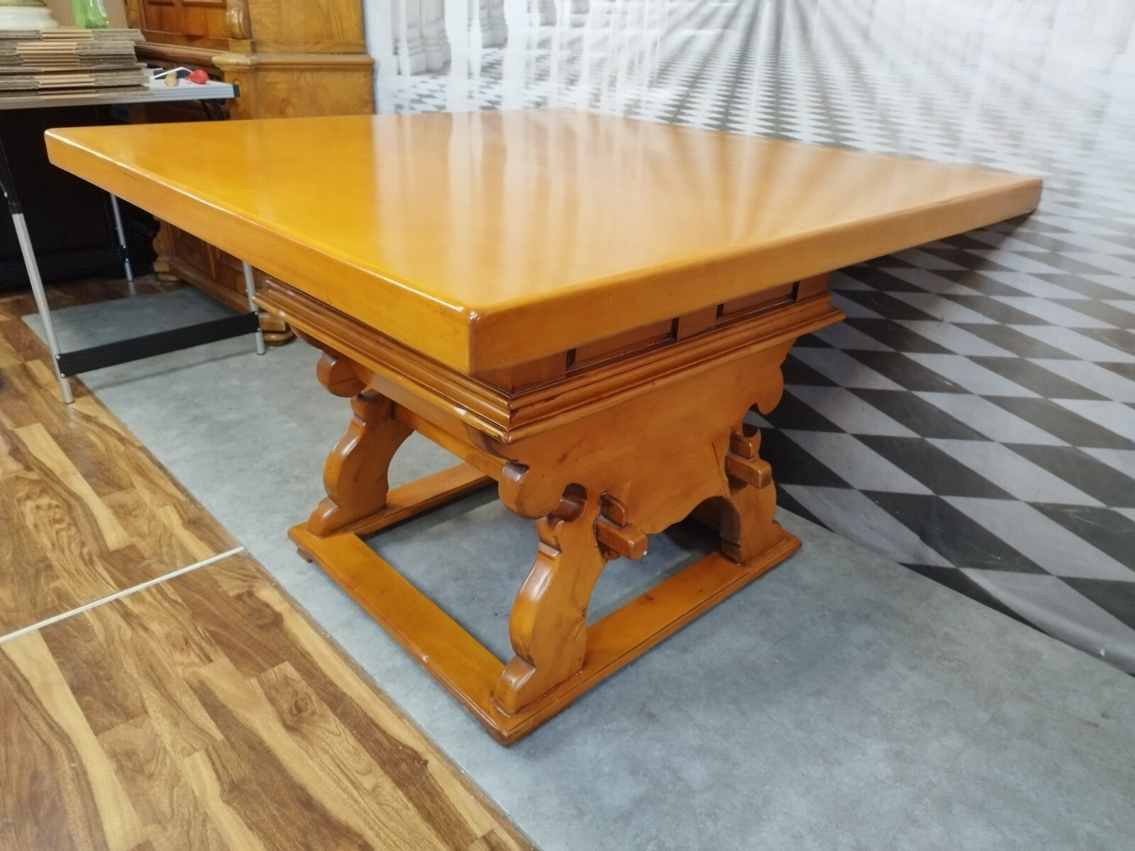 Alter Barocktisch Tisch in Barock Stil 20 tes Jhdt Holz massiv Landhaus Esstisch