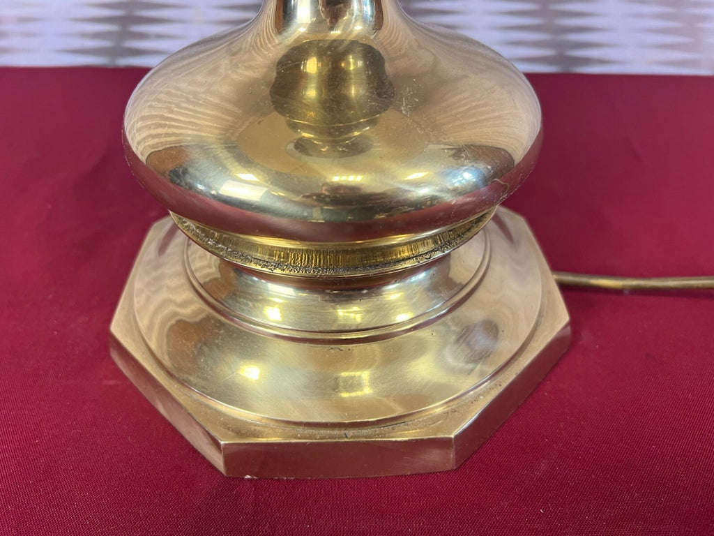 Paar Tischleuchten Messing Barock Form Barockleuchter Stillampen 2x Lampe