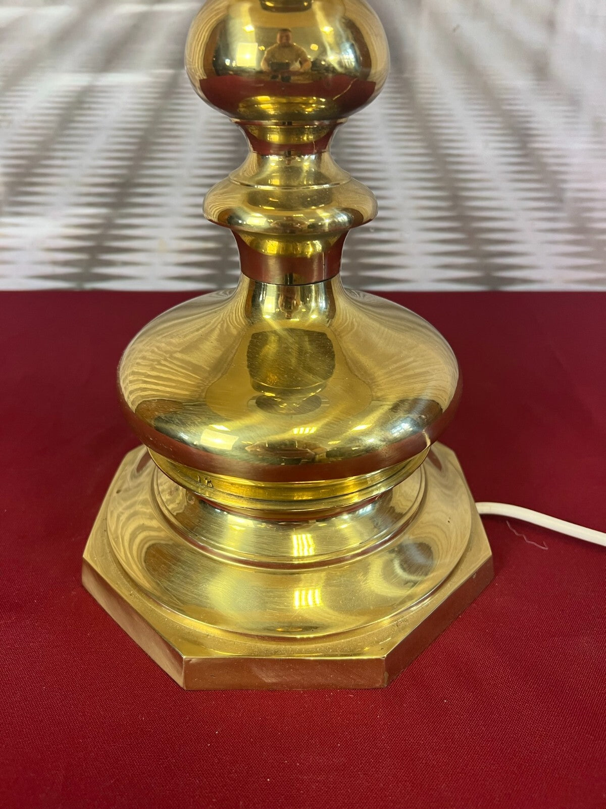 Paar Tischleuchten Messing Barock Form Barockleuchter Stillampen 2x Lampe