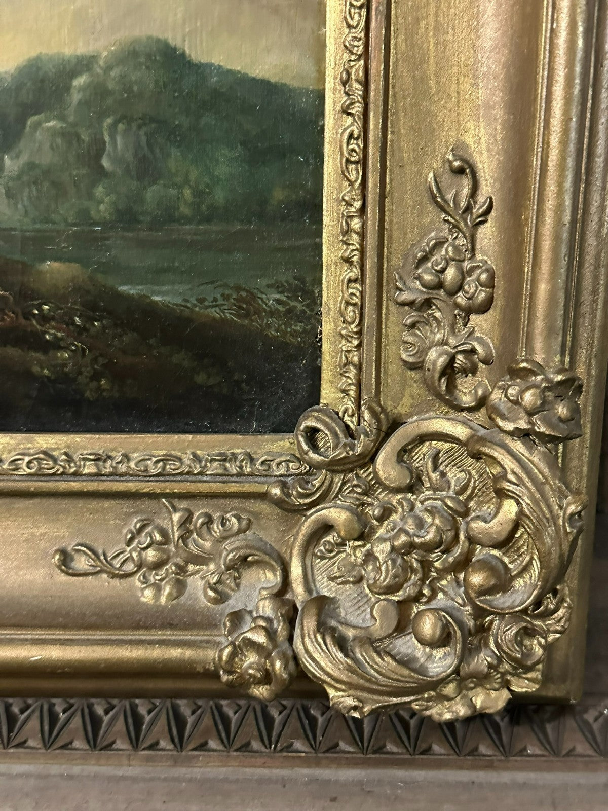 Barock Altmeister Ölgemälde Rastende Bauern Landschaft um 1750