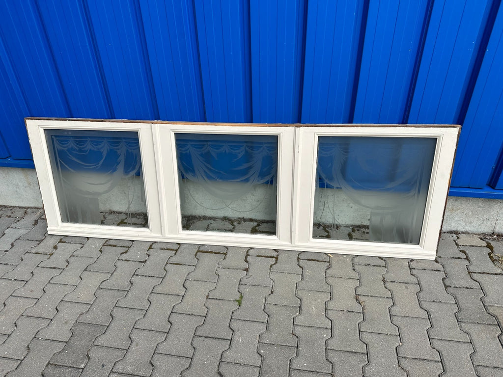INNENRAUM SUPRAPORTE FENSTER GLAS JUGENDSTIL UM 1900 GIRLANDEN ÄTZDEKOR
