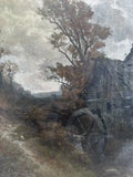 GROSSES ÖLGEMÄLDE Fritz RABENDING (1862-1929) LANDSCHAFT MIT MÜHLE