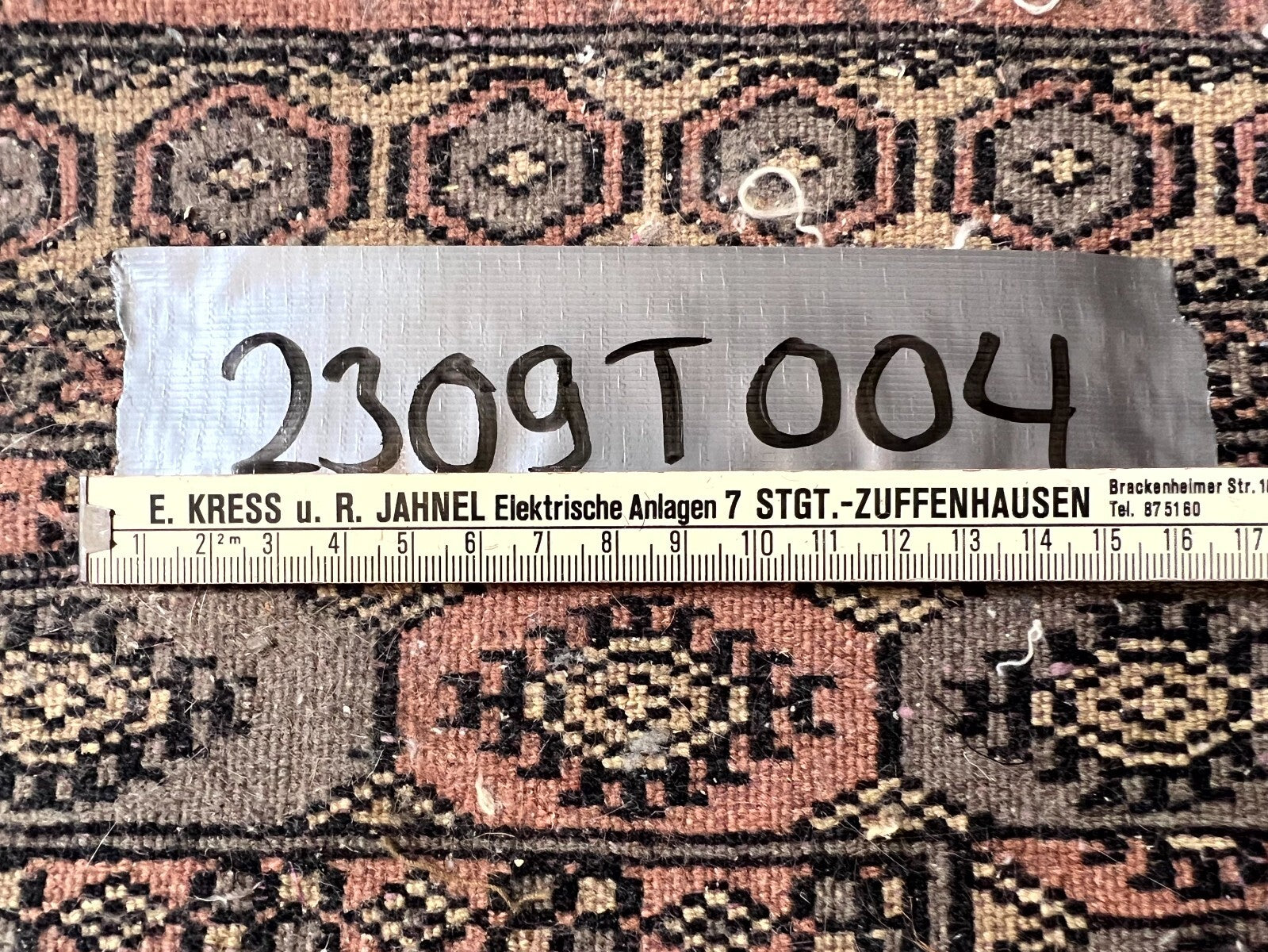 Alter Orientteppich Medaillonteppich Teppich aus Wolle handgeknüpft 173x95cm