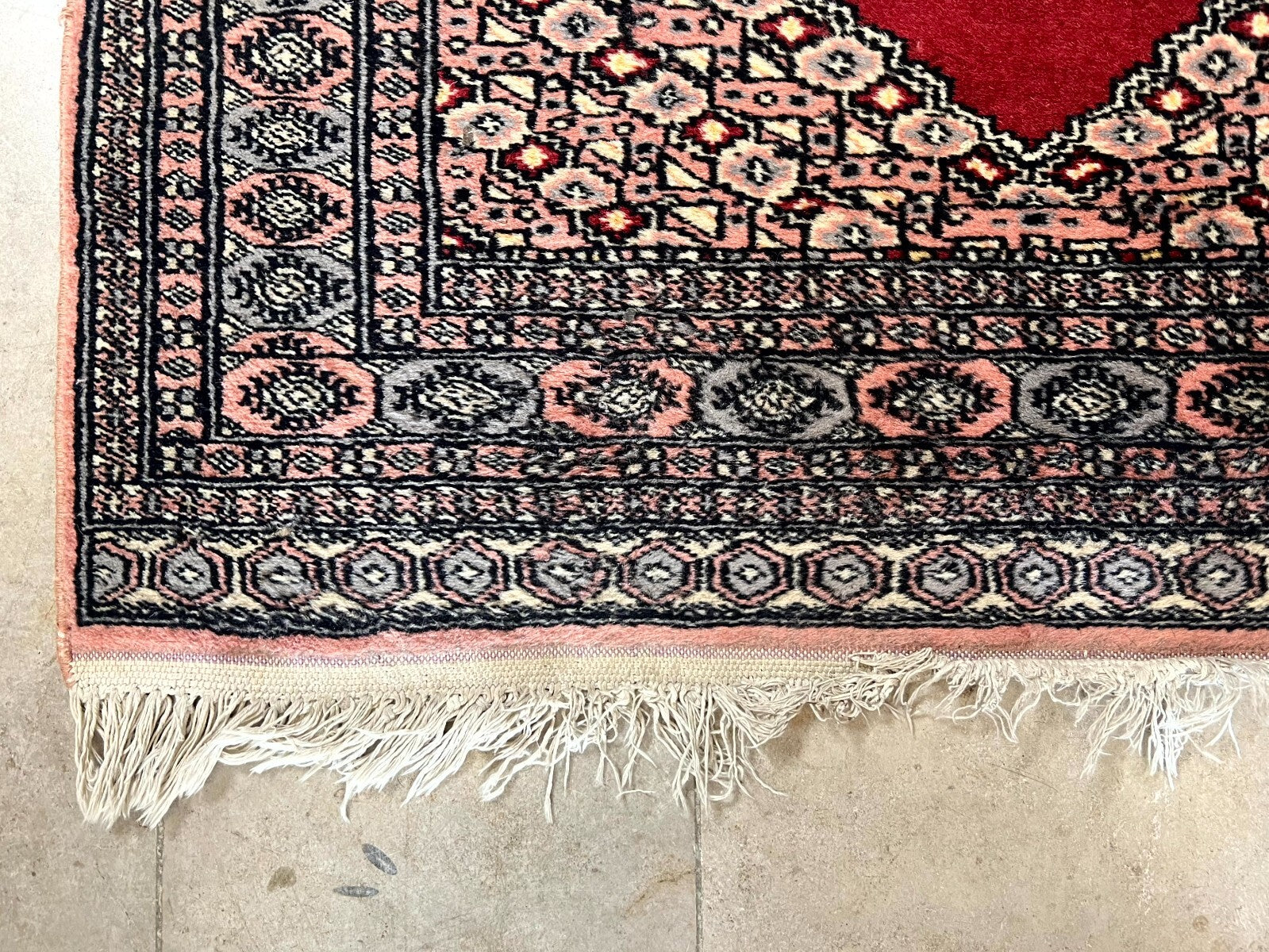 Alter Orientteppich Medaillonteppich Teppich aus Wolle handgeknüpft 173x95cm