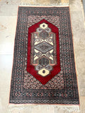ALTER ORIENTTEPPICH  MEDAILLONTEPPICH TEPPICH AUS WOLLE HANDGEKNÜPFT 173x95cm