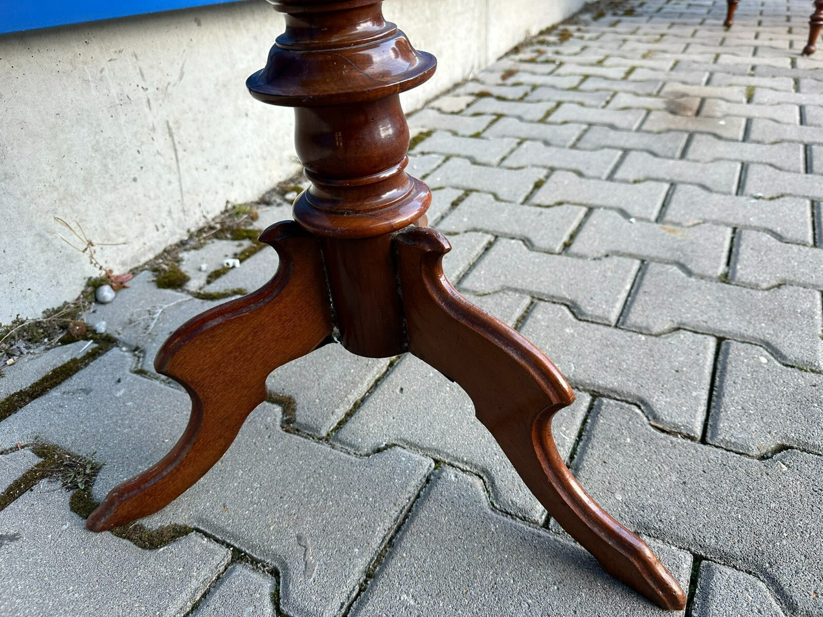 Antiker Beistelltisch Nähtisch um 1860 Mahagoni Louis Philippe