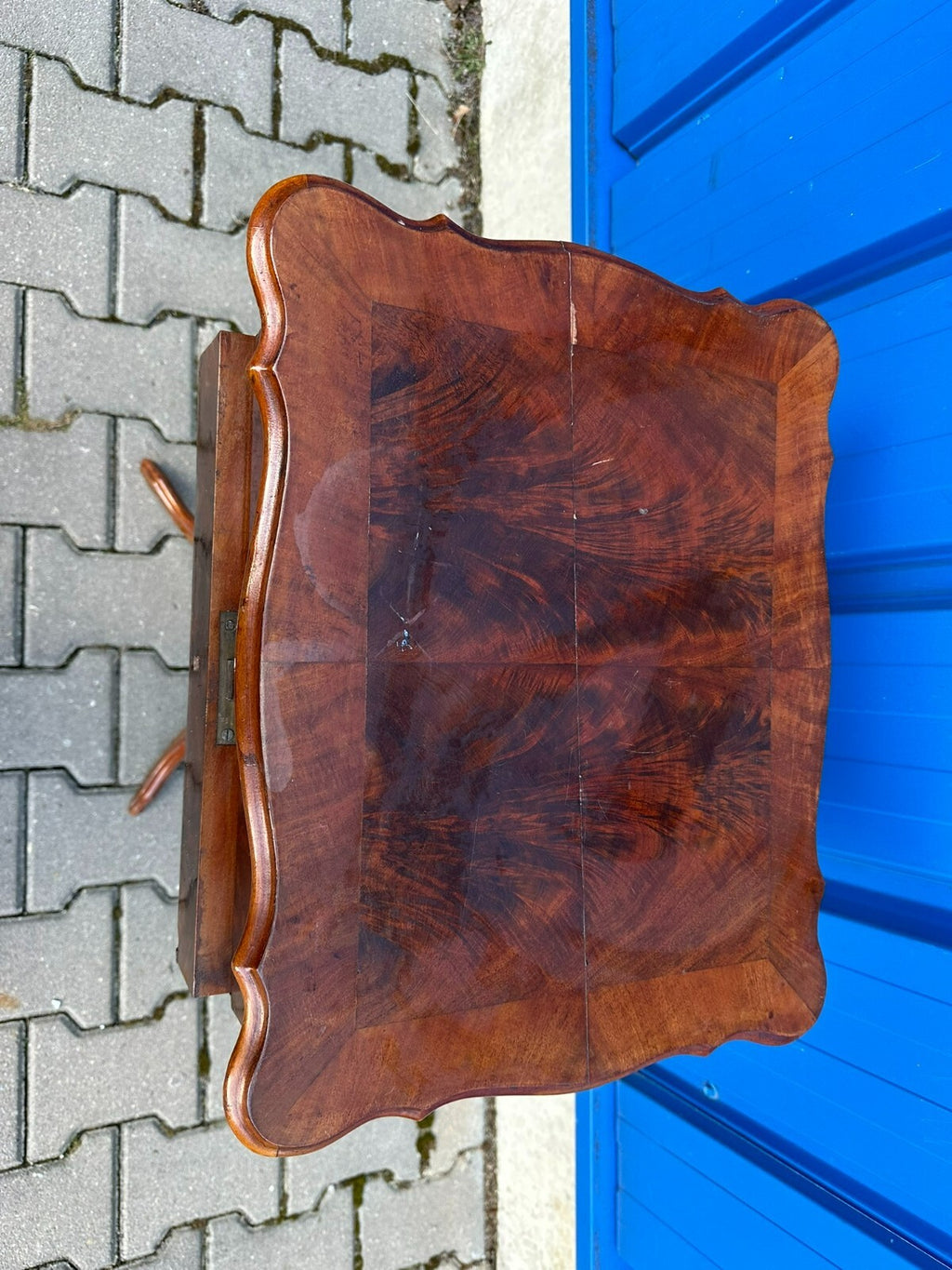 Antiker Beistelltisch Nähtisch um 1860 Mahagoni Louis Philippe