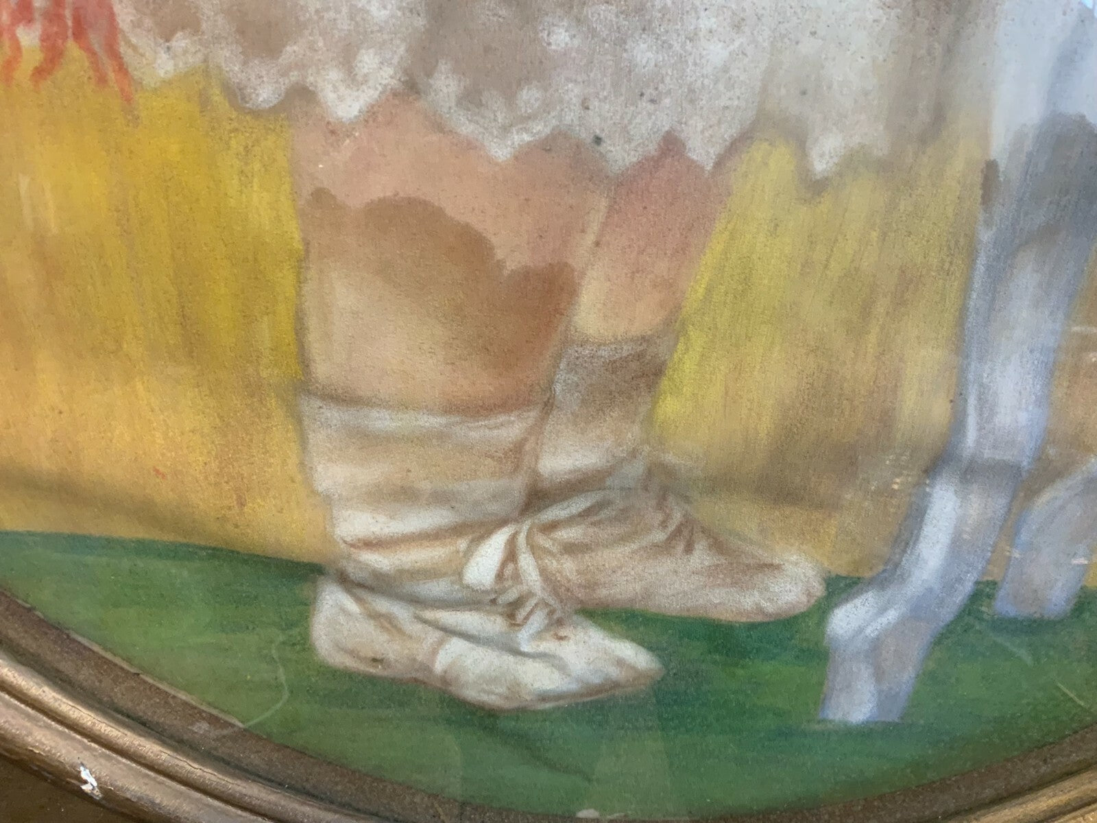 Pastell Portrait Mädchen von R. Lottner Düsseldorf signiert