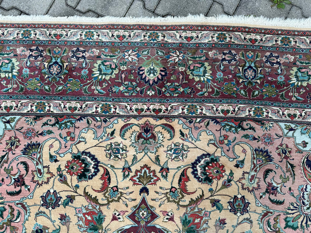Alter Perser Teppich Orientteppich aus Wolle handgeknüpft 396x285cm