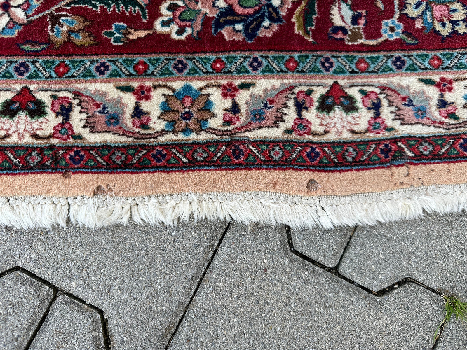 Alter Perser Teppich Orientteppich aus Wolle handgeknüpft 396x285cm