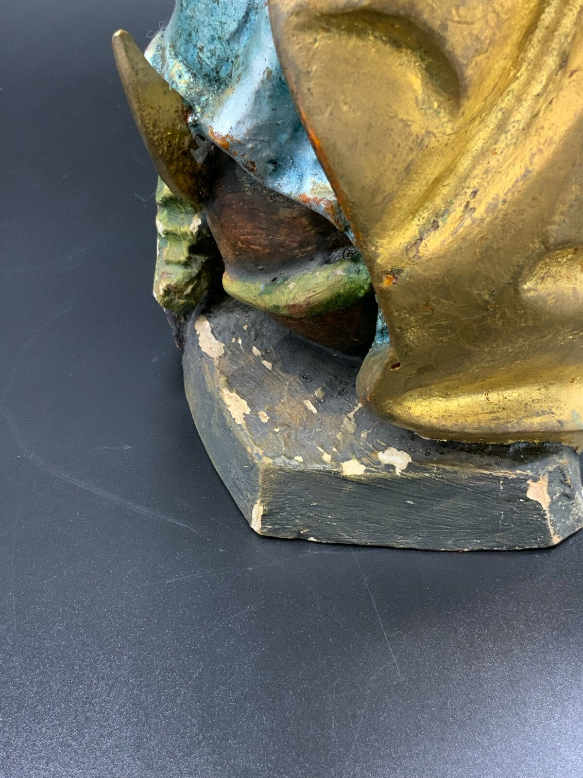 Mondsichel Madonna Heiligenfigur Skulptur aus Holz handgeschnitzt 45cm