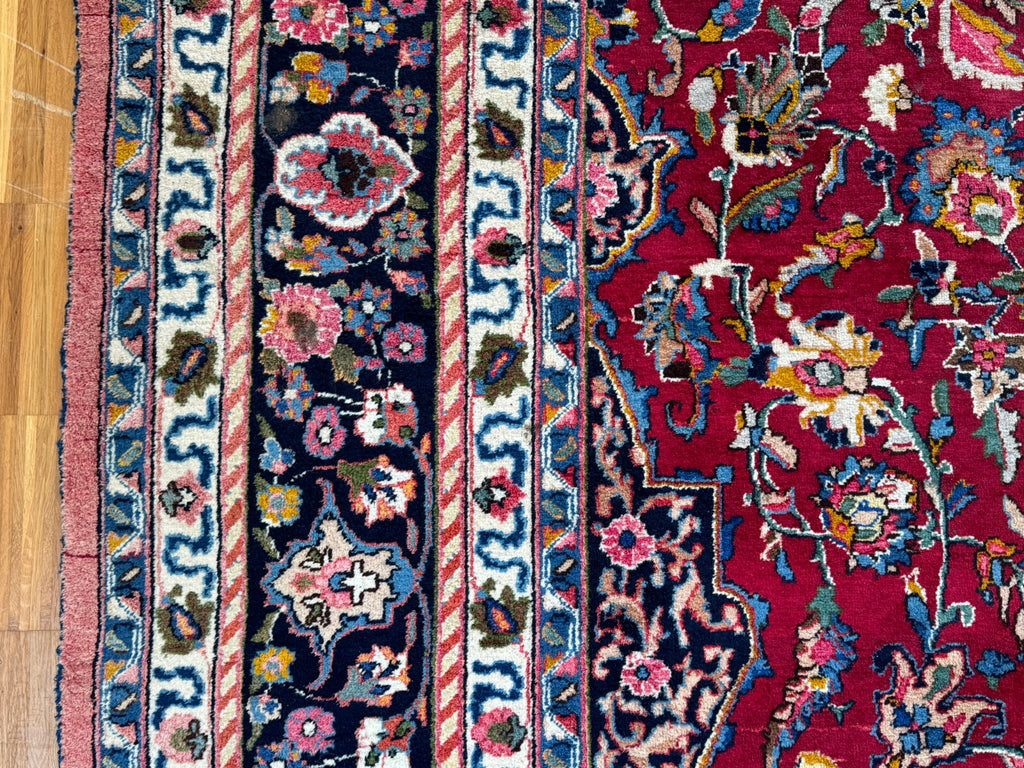 Alter Orientteppich Wolle Teppich handgeknüpft Perser 398x290cm