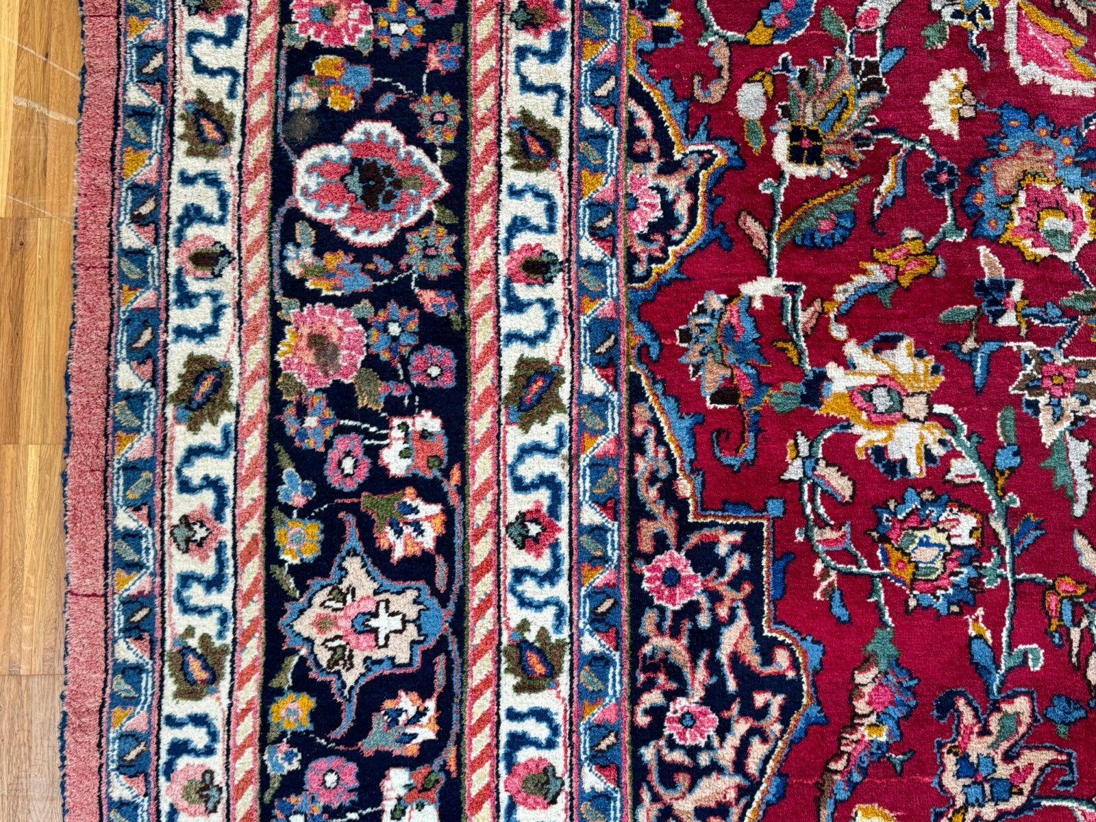 Alter Orientteppich Wolle Teppich handgeknüpft Perser 398x290cm