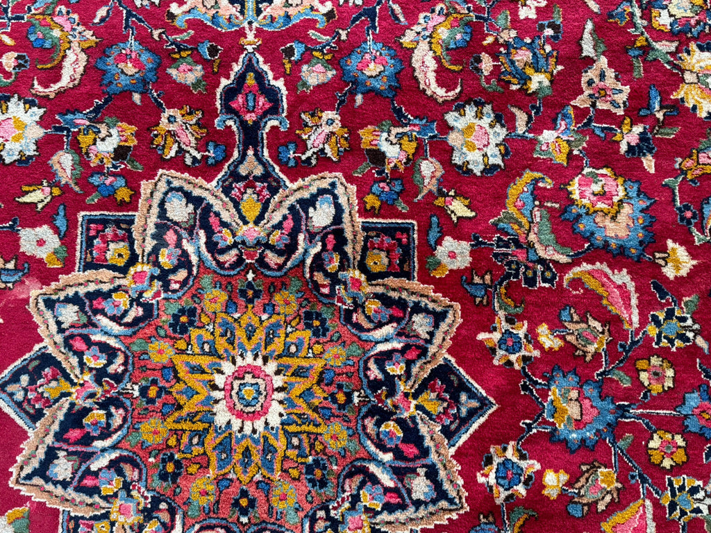 Alter Orientteppich Wolle Teppich handgeknüpft Perser 398x290cm