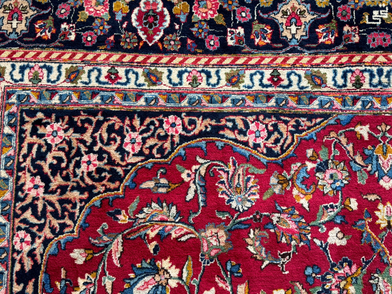 Alter Orientteppich Wolle Teppich handgeknüpft Perser 398x290cm