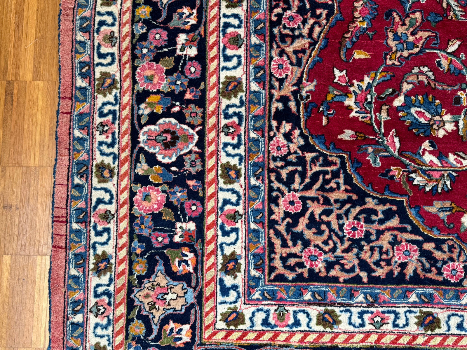Alter Orientteppich Wolle Teppich handgeknüpft Perser 398x290cm