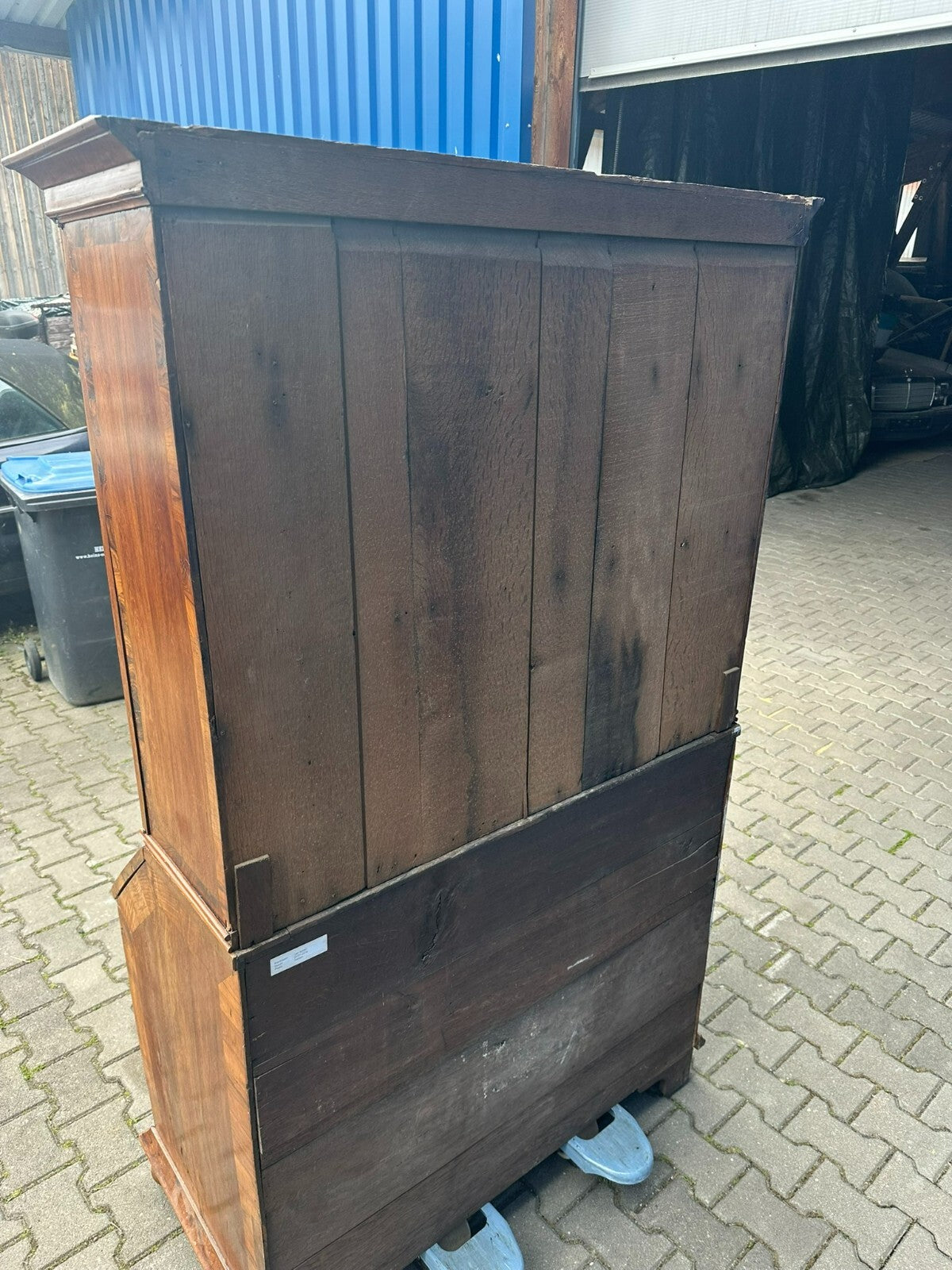 Antiker Barocksekretär Barock Sekretär um 1780 Nussbaum furniert Intarsien