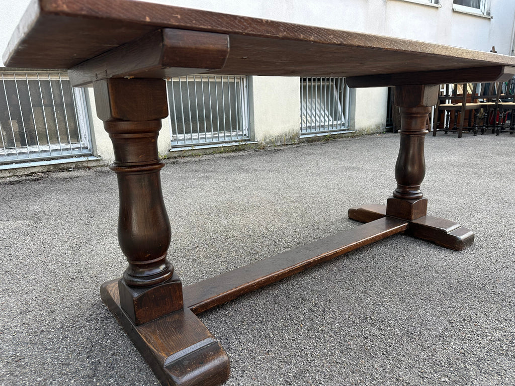 Landhaus Esstisch alter Tisch aus Eiche massiv gearbeitet 169x72cm
