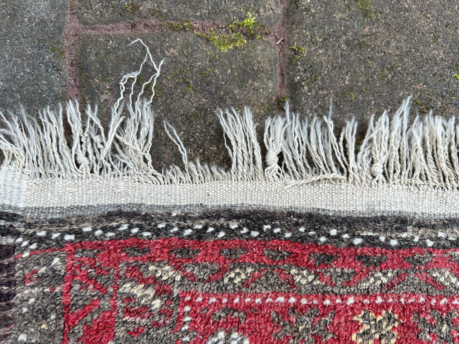 Alter Belutsch Teppich Orientteppich Afghane Wolle handgeknüpft 183x92cm
