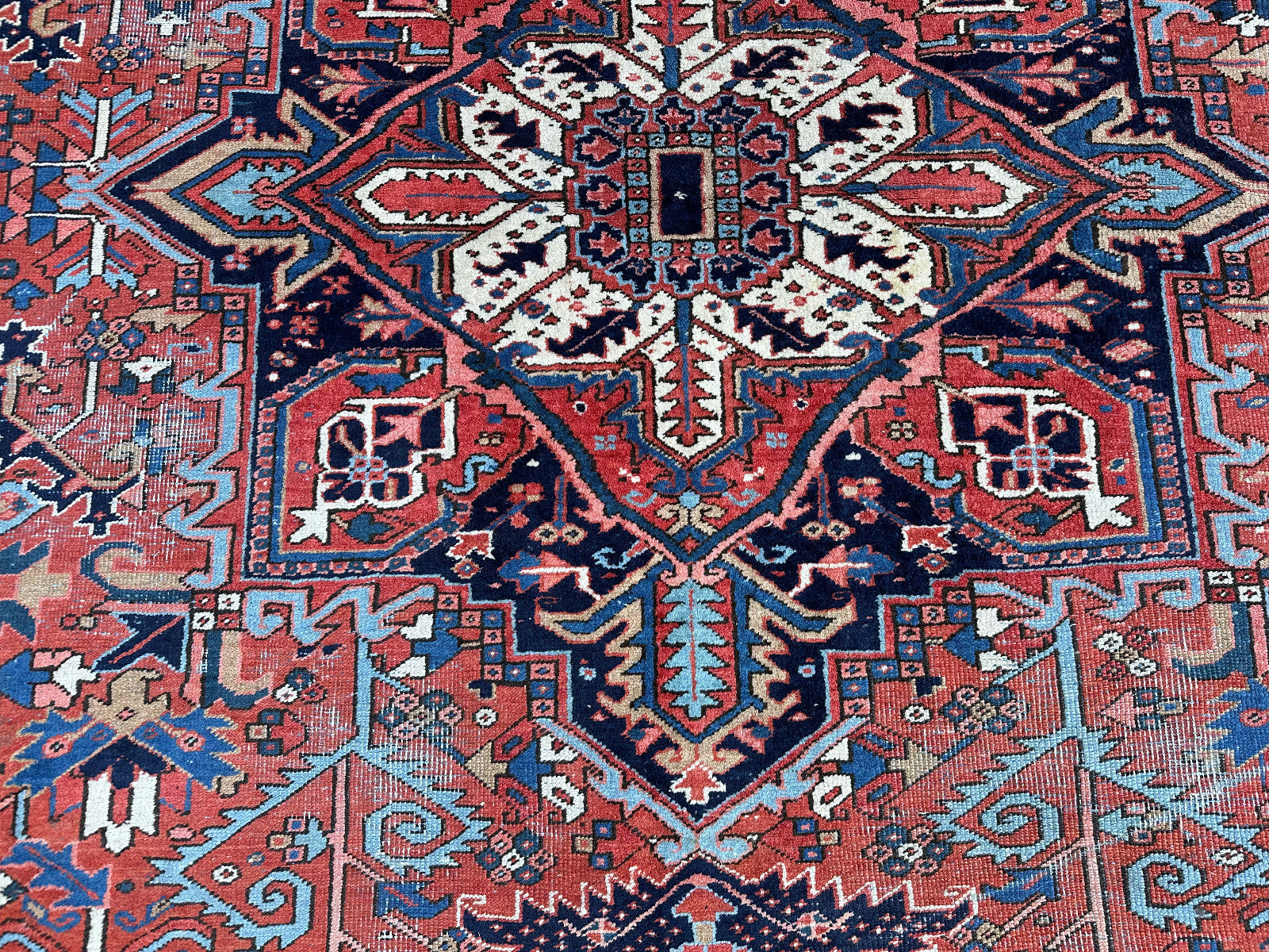 Antiker Kasak Orientteppich aus Wolle Teppich Erste Hälfte 20 tes Jhdt 400x306cm