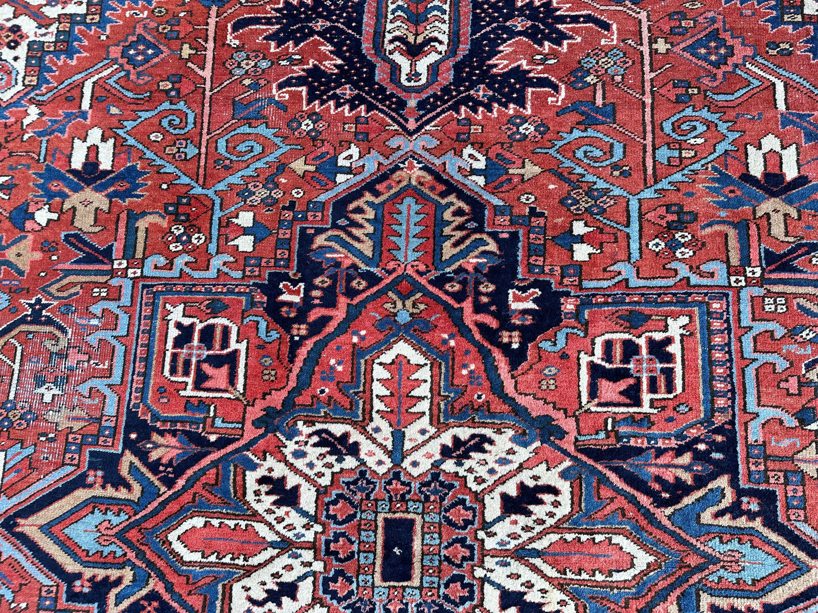 Antiker Kasak Orientteppich aus Wolle Teppich Erste Hälfte 20 tes Jhdt 400x306cm