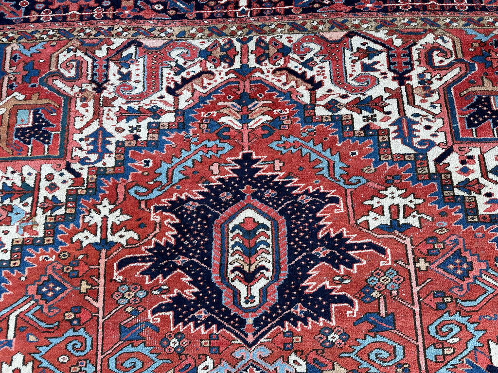 Antiker Kasak Orientteppich aus Wolle Teppich Erste Hälfte 20 tes Jhdt 400x306cm