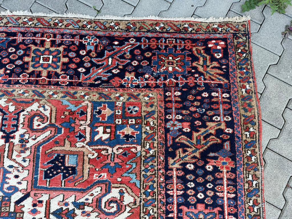 Antiker Kasak Orientteppich aus Wolle Teppich Erste Hälfte 20 tes Jhdt 400x306cm