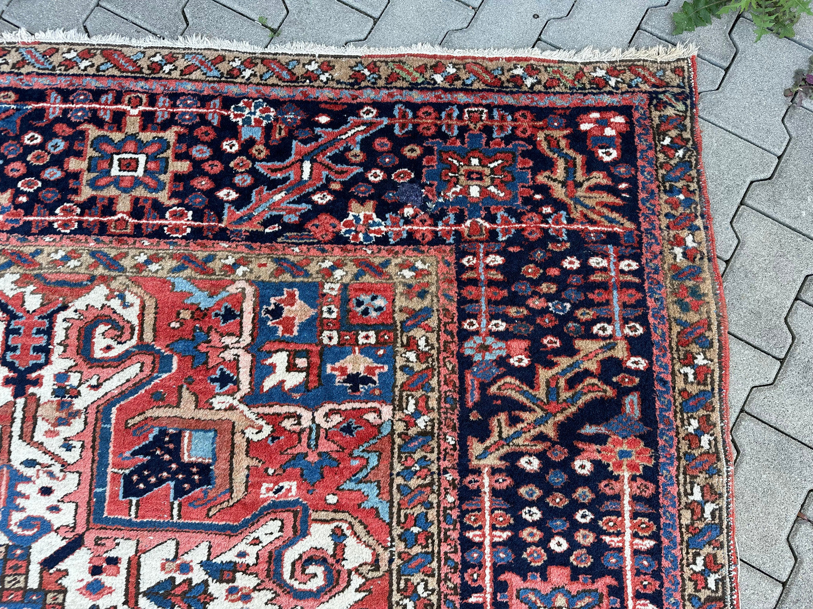 Antiker Kasak Orientteppich aus Wolle Teppich Erste Hälfte 20 tes Jhdt 400x306cm