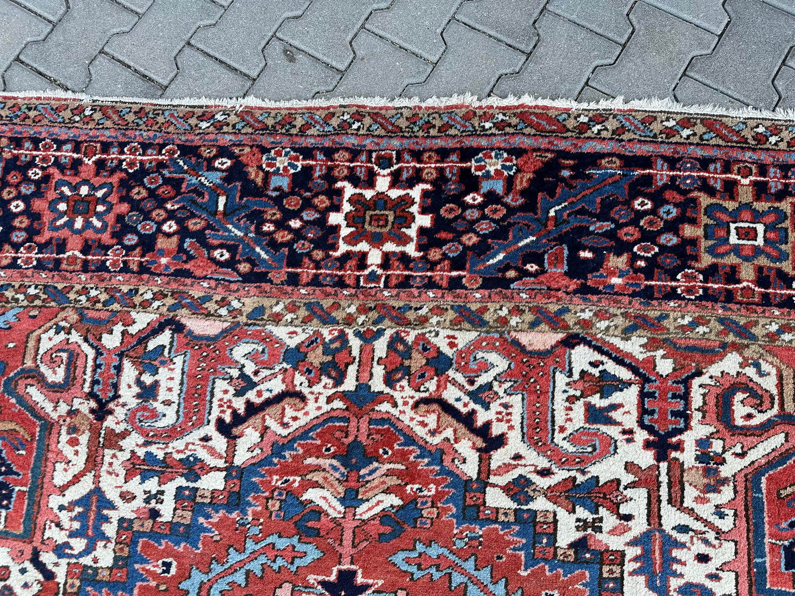 Antiker Kasak Orientteppich aus Wolle Teppich Erste Hälfte 20 tes Jhdt 400x306cm