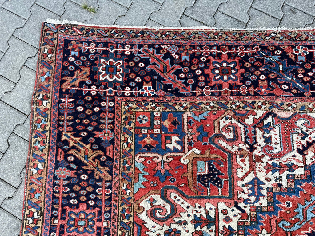 Antiker Kasak Orientteppich aus Wolle Teppich Erste Hälfte 20 tes Jhdt 400x306cm