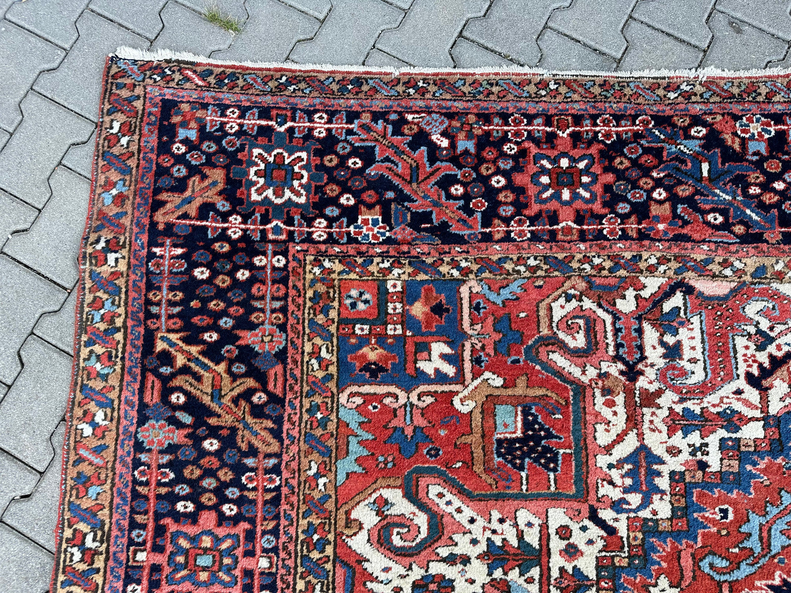 Antiker Kasak Orientteppich aus Wolle Teppich Erste Hälfte 20 tes Jhdt 400x306cm