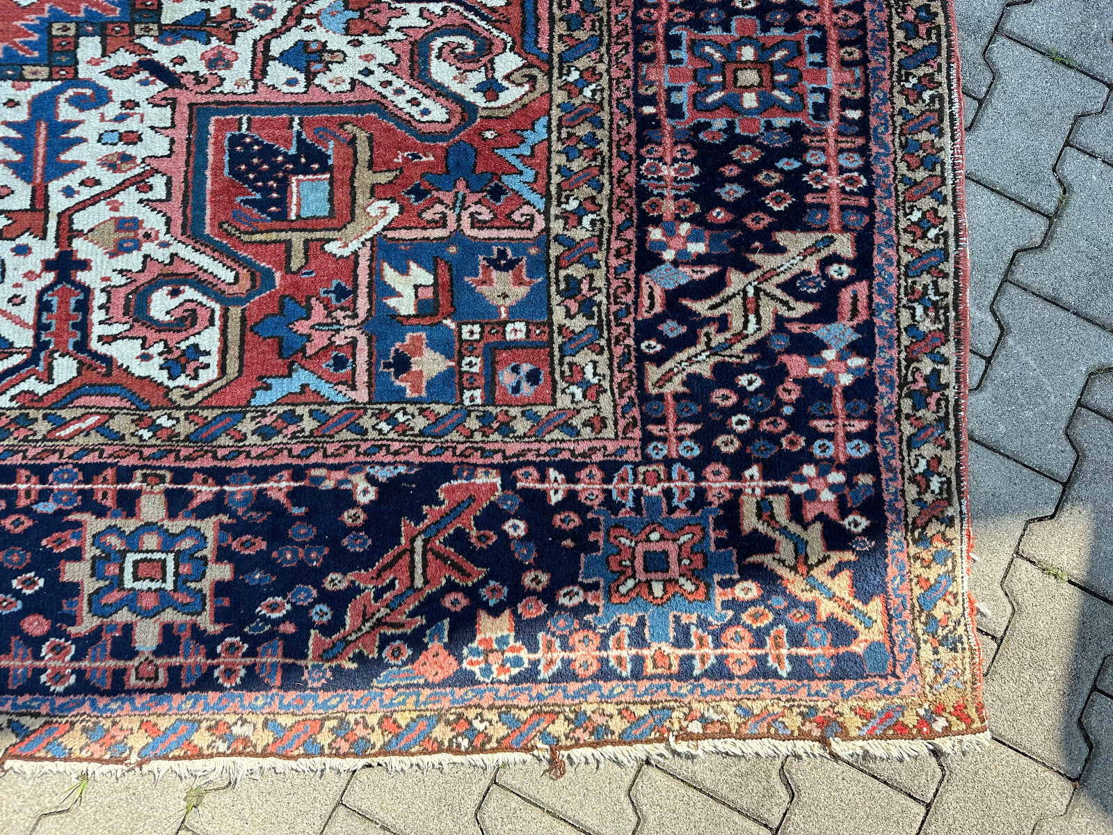 Antiker Kasak Orientteppich aus Wolle Teppich Erste Hälfte 20 tes Jhdt 400x306cm
