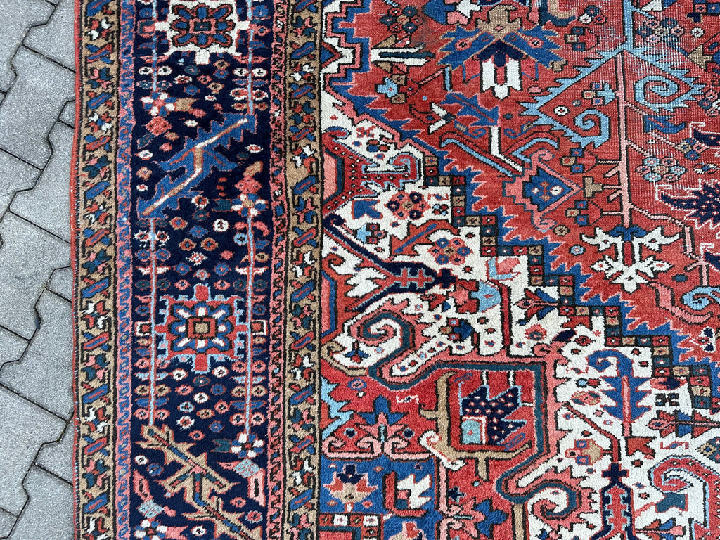 Antiker Kasak Orientteppich aus Wolle Teppich Erste Hälfte 20 tes Jhdt 400x306cm