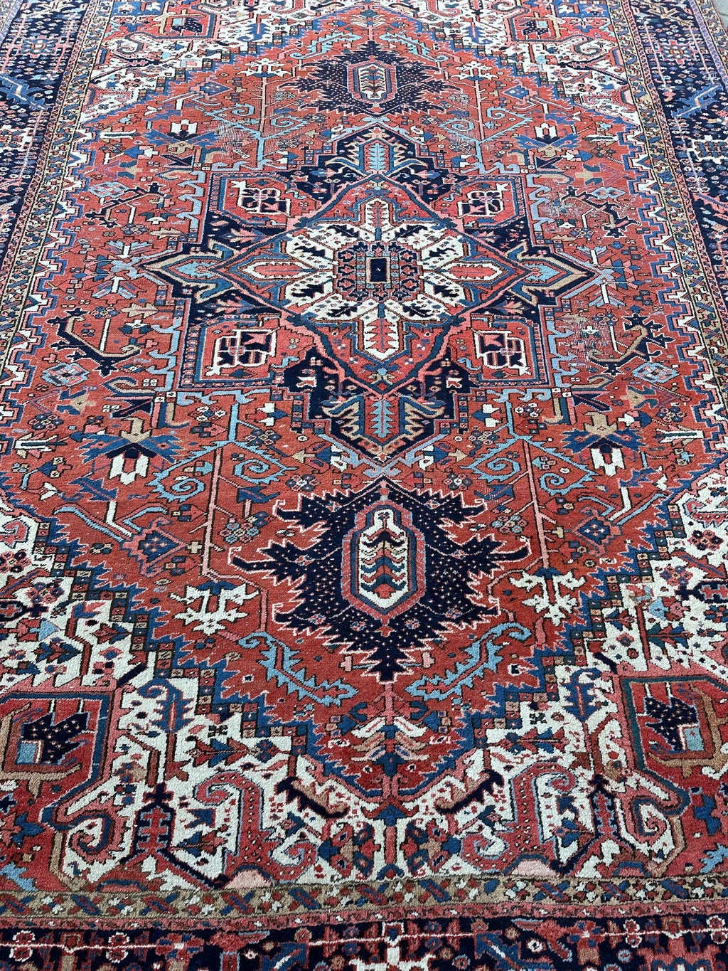 ANTIKER KASAK ORIENTTEPPICH AUS WOLLE TEPPICH ERSTE HÄLFTE 20 TES JHDT 400x306cm