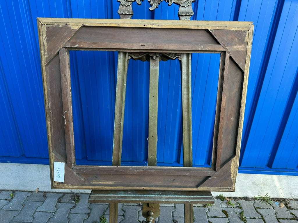 Antiker Bilderrahmen Rahmen für Gemälde 91x79x7cm Falz 66,5x54,3cm
