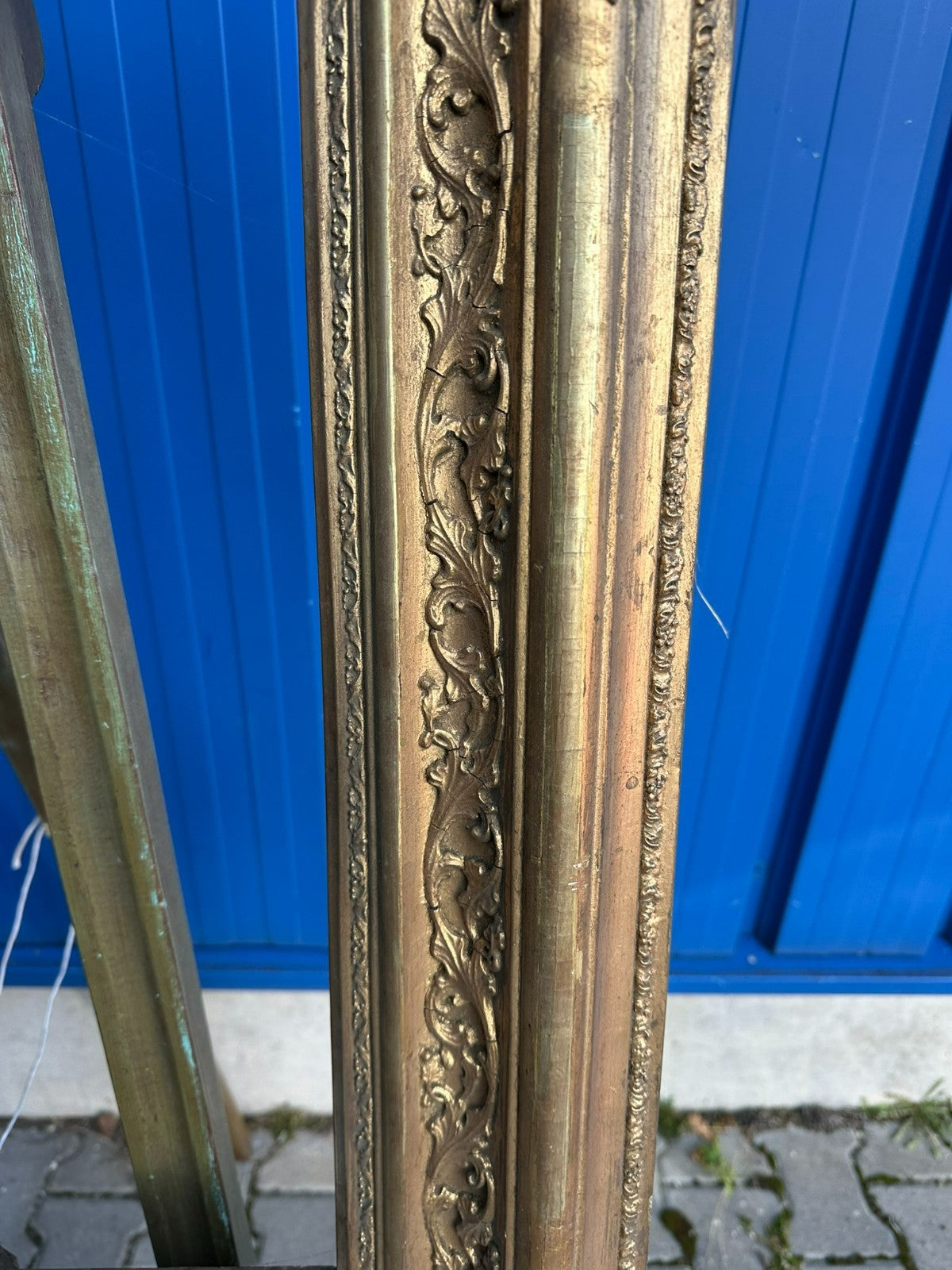 Antiker Bilderrahmen Rahmen für Gemälde 91x79x7cm Falz 66,5x54,3cm