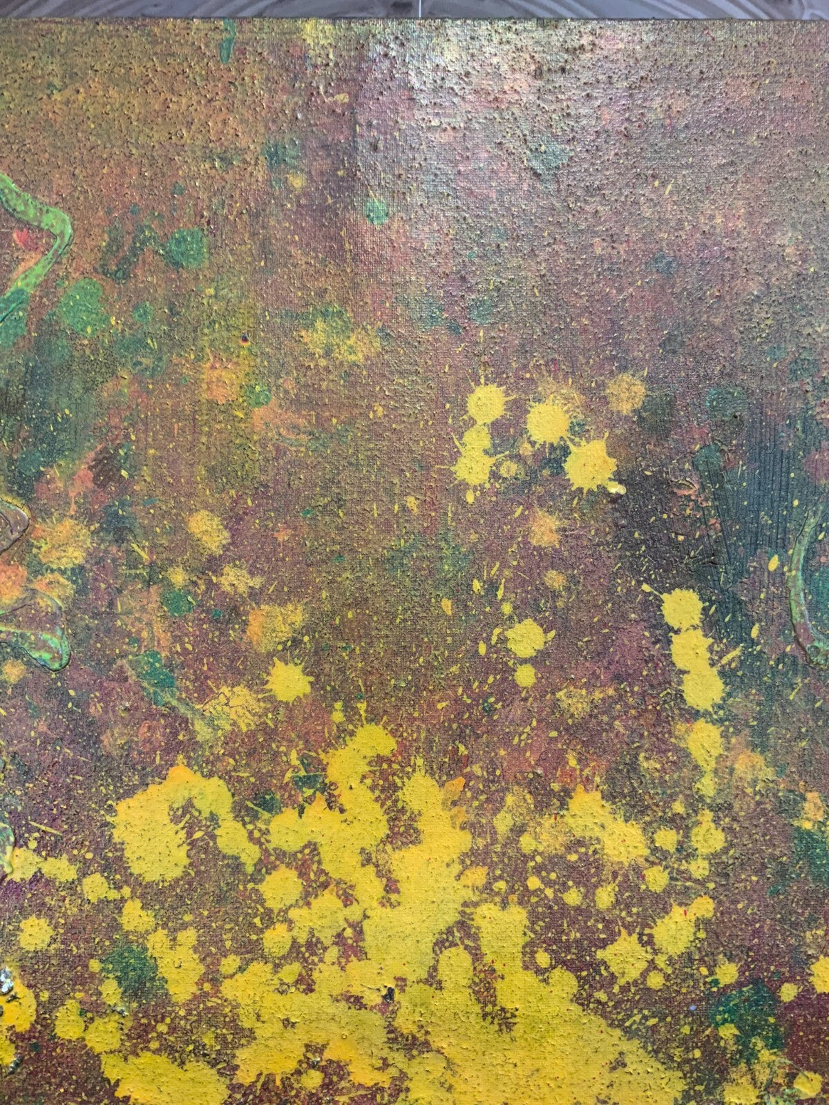 Acrylgemälde Modern grosses Gemälde von Waldemar Kufner (1940-2016) 135x135cm