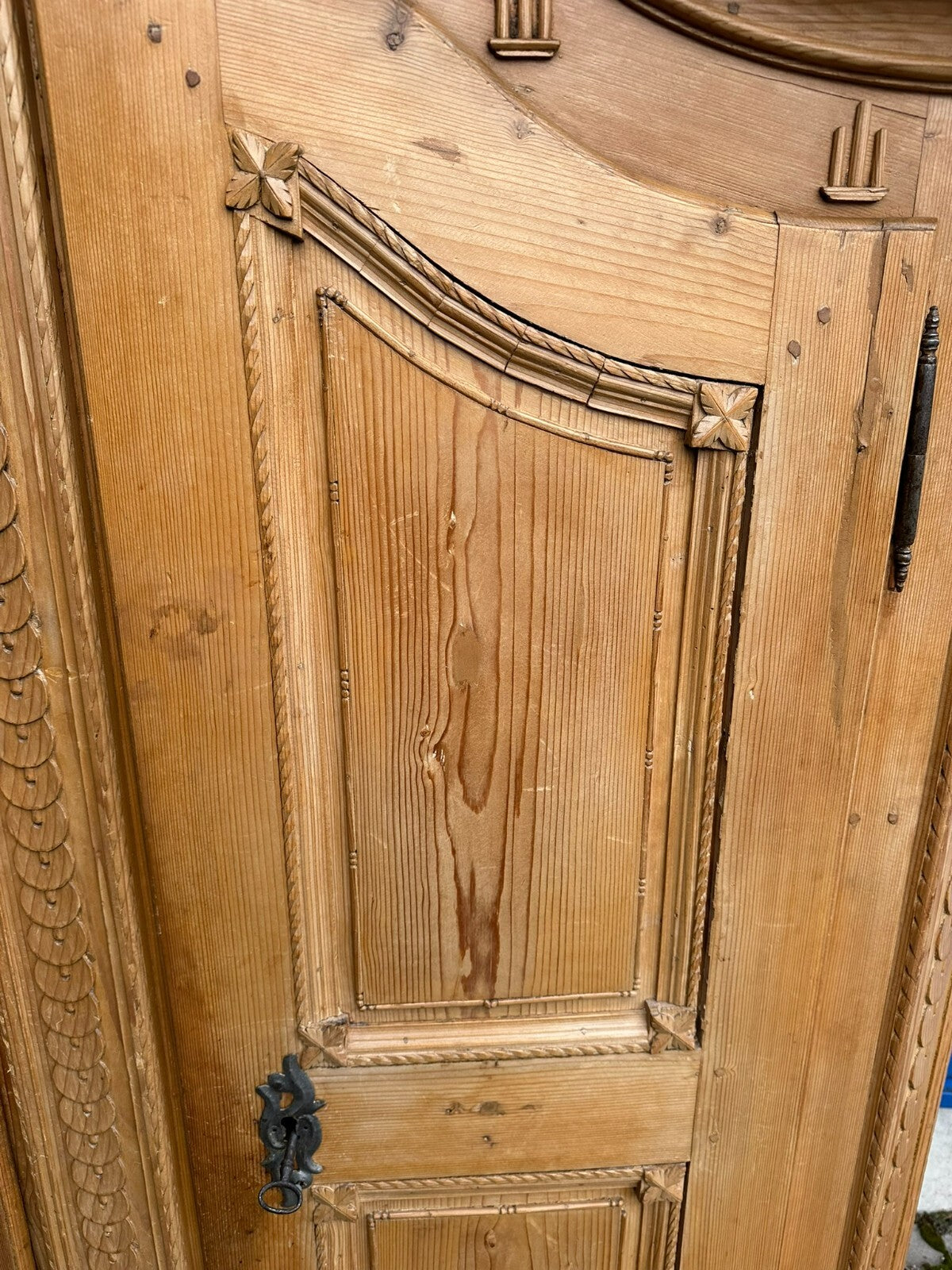 Antiker Barockschrank Bodenseeschrank Schrank Ende 18 tes Jhdt Weichholz massiv
